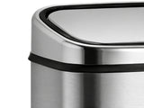 68L Square Sensor Bin - Silver