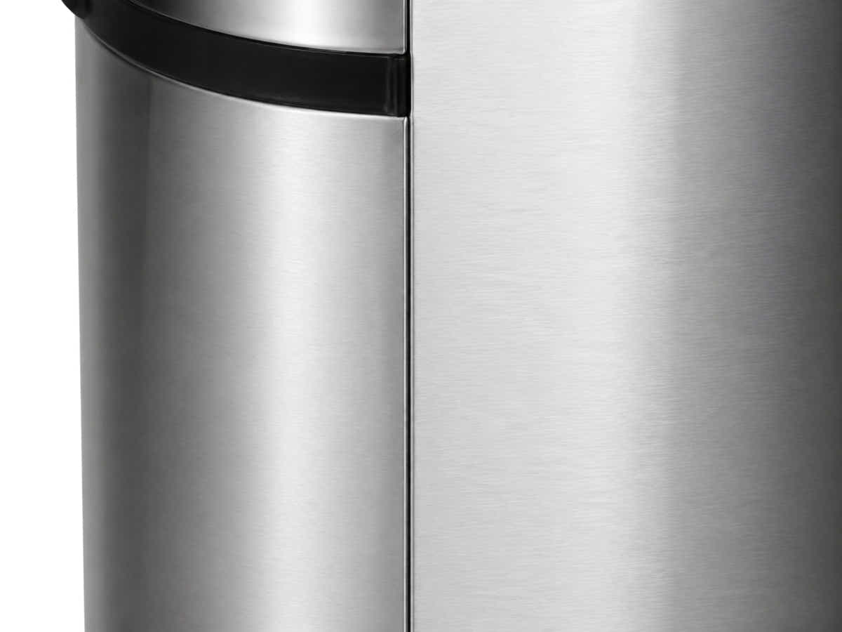 68L Square Sensor Bin - Silver