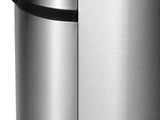 68L Square Sensor Bin - Silver