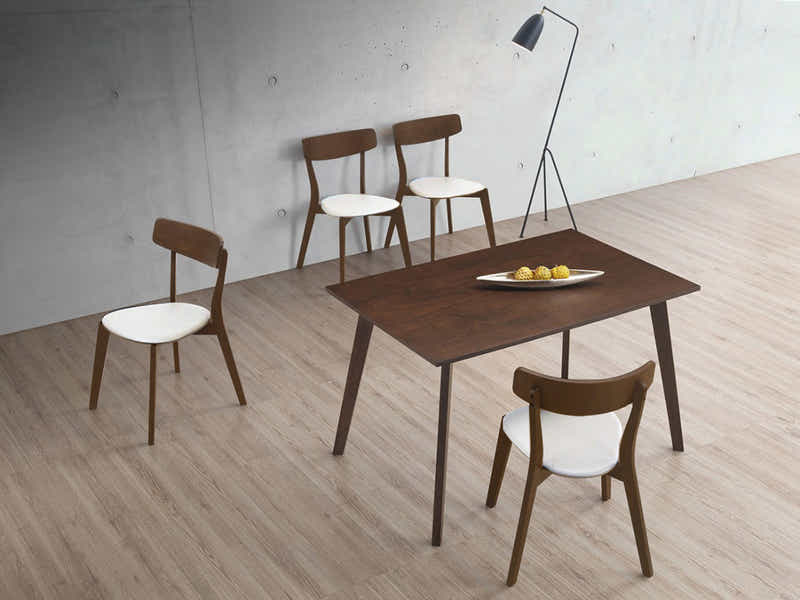 Fiesta + Iora 5-Piece Dining Set - Walnut
