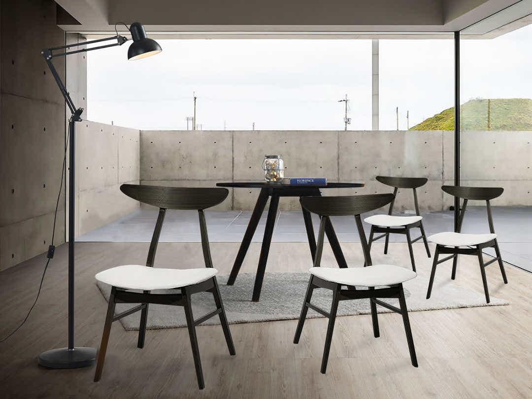 Hexa + Fiesta 5-Piece Dining Set - Wenge