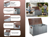 Outdoor Storage Box 290L - Brown