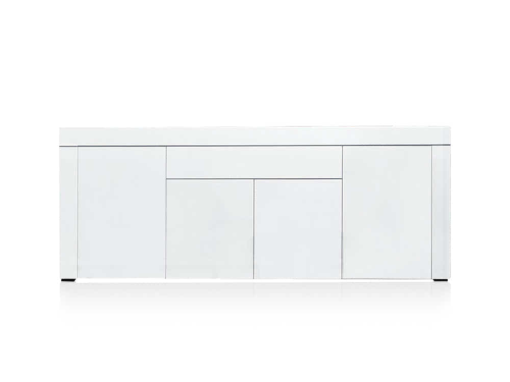Glansig White Buffet Table - 180 cm