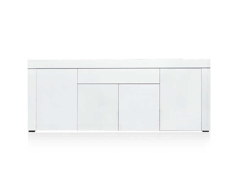 Glansig White Buffet Table - 180 cm