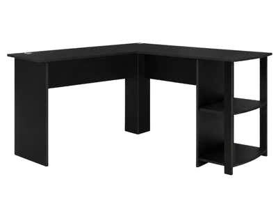 Korr L-shaped Office Desk - Black