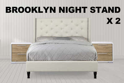 Brooklyn Bedside Table x 2