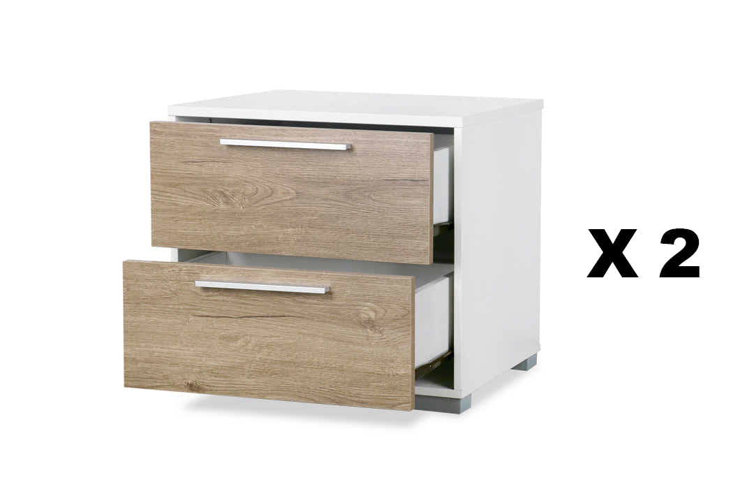Brooklyn Bedside Table x 2