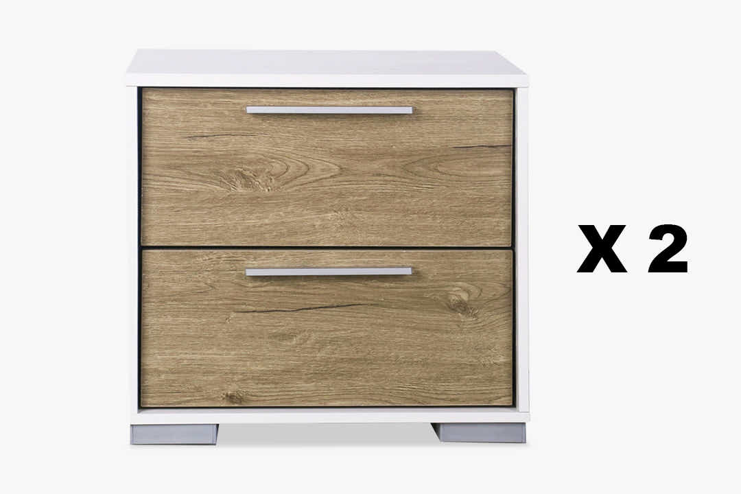 Brooklyn Bedside Table x 2