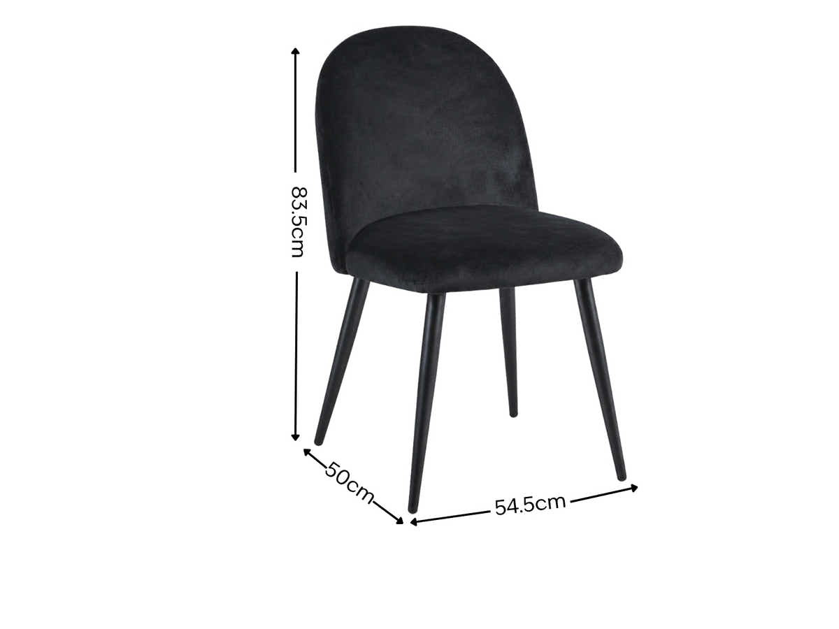 Fernando Dining Chair with Houndstooth - Set of 4