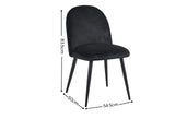 Fernando Dining Chair with Houndstooth - Set of 4