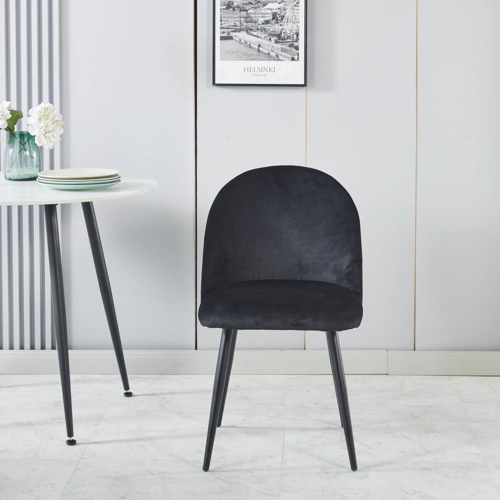 Fernando Dining Chair x4 Houndstooth