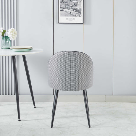 Fernando Dining Chair x4 Houndstooth