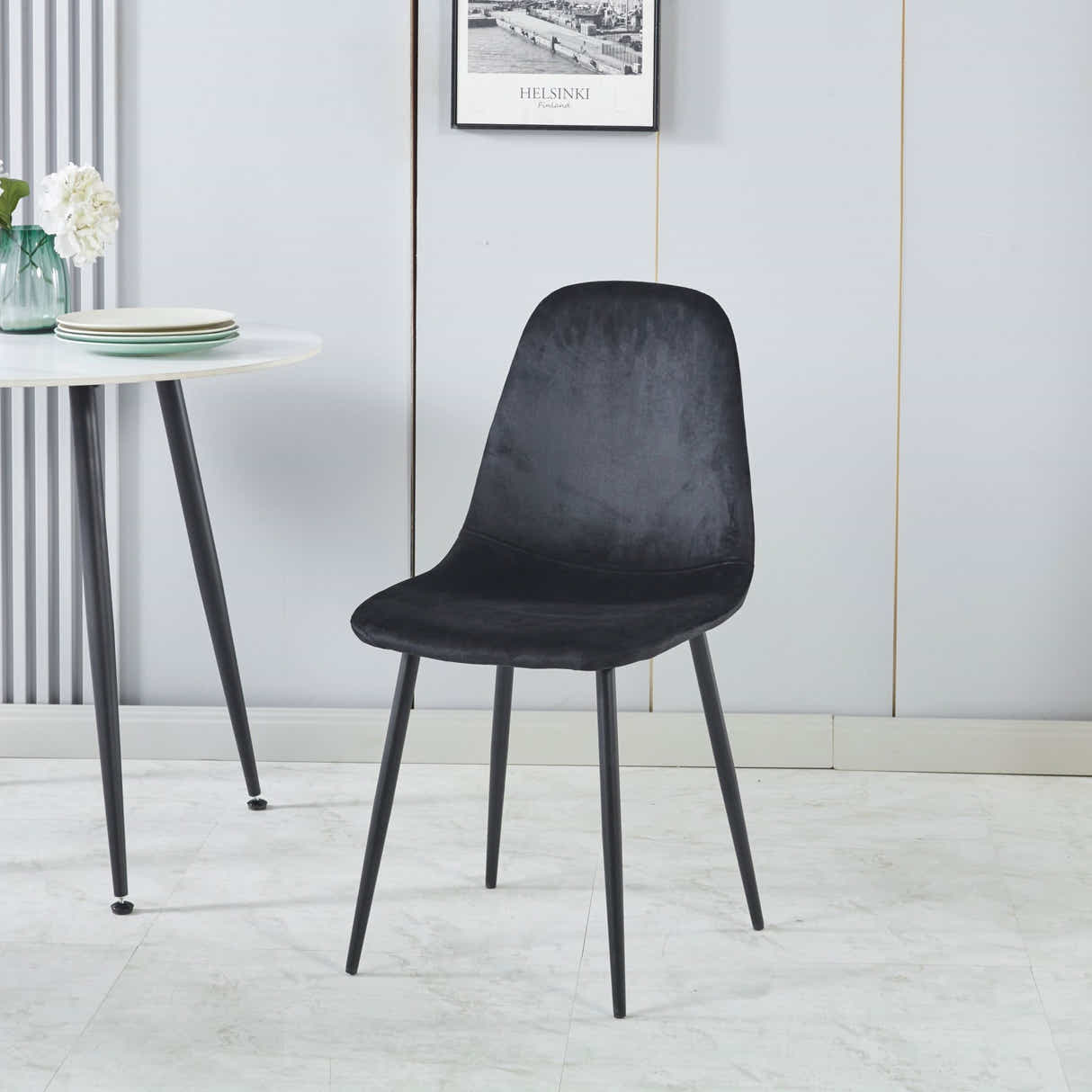DS Axis Dining Chair with Fern Pattern - Set of 4