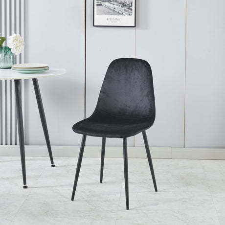 Axis Dining Chair with Fern Pattern - Set of 4