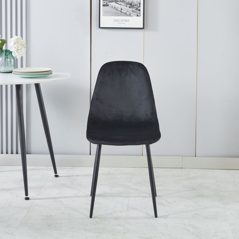Axis Dining Chair with Fern Pattern - Set of 4