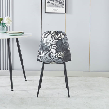 Axis Dining Chair with Fern Pattern - Set of 4