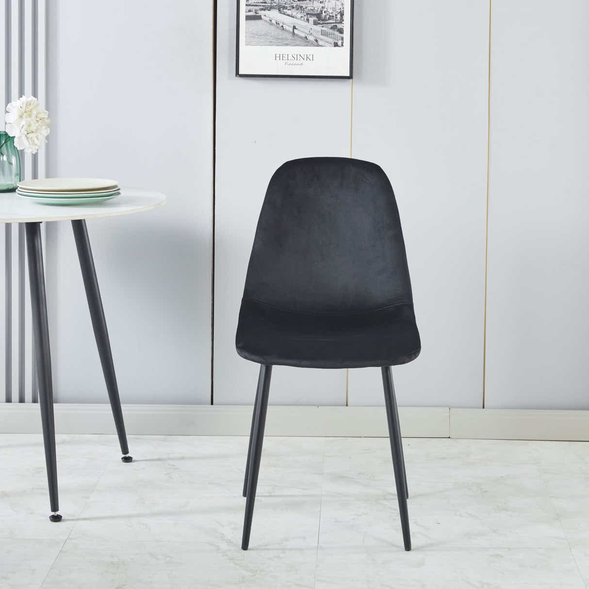 Axis Dining Chair with Houndstooth - Set of 4