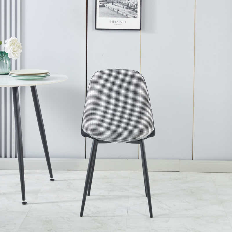 Axis Dining Chair with Houndstooth - Set of 4