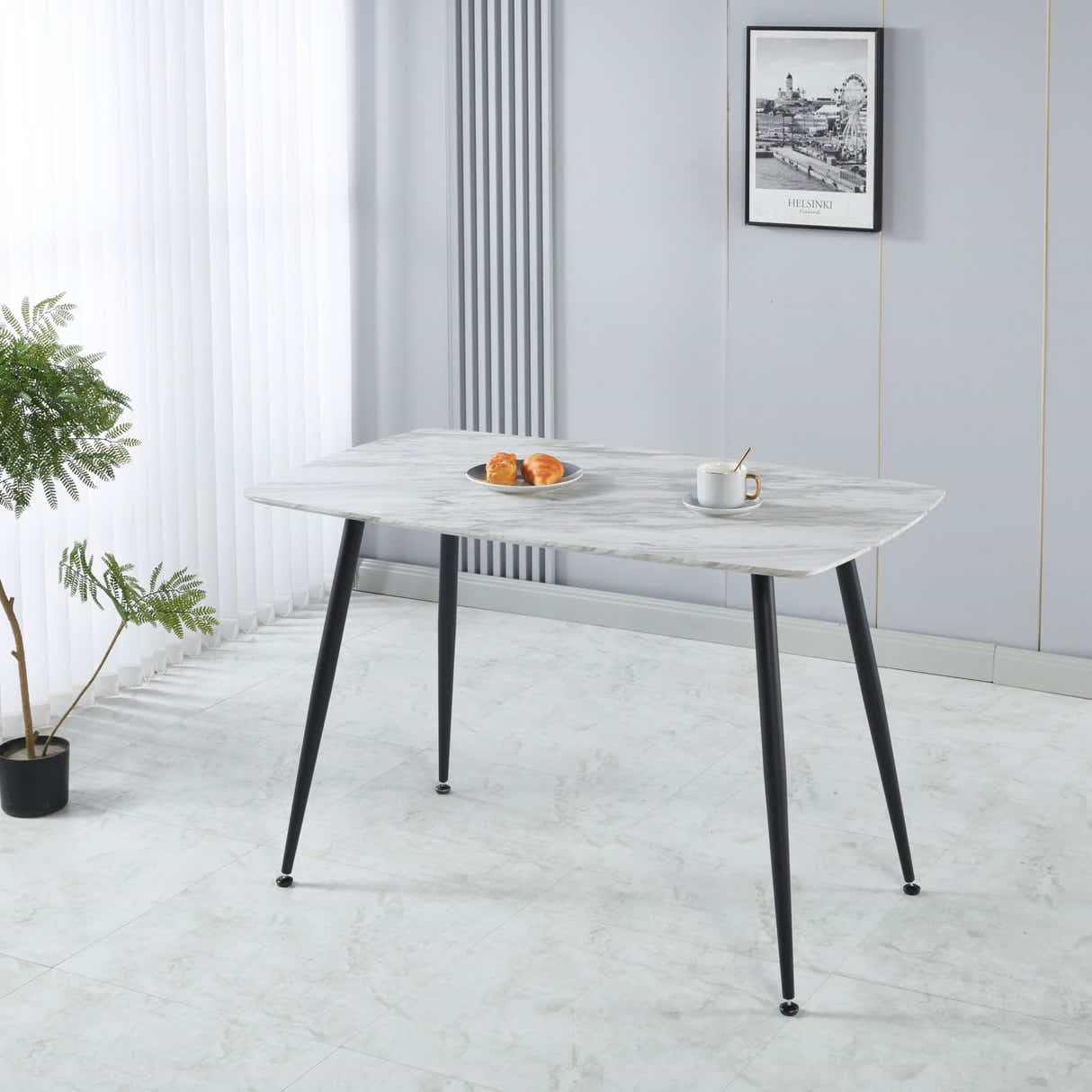 DS Fernando Dining Table with MDF Top - 120 cm