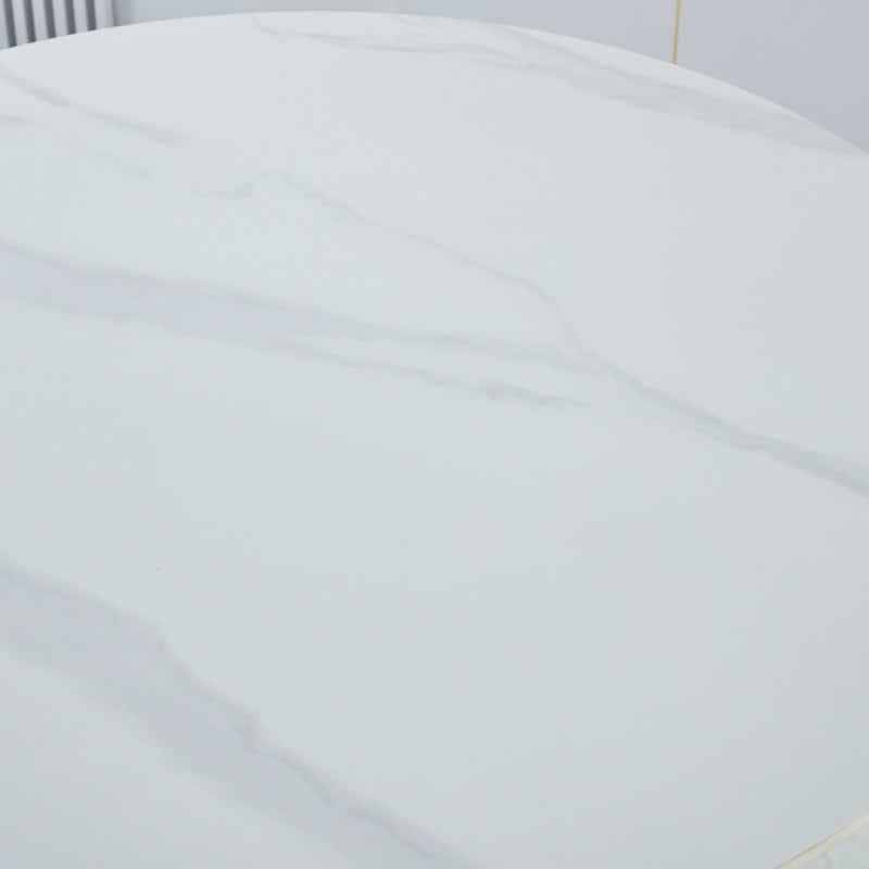 Fernando Round Dining Table with Slate Top - 90 cm