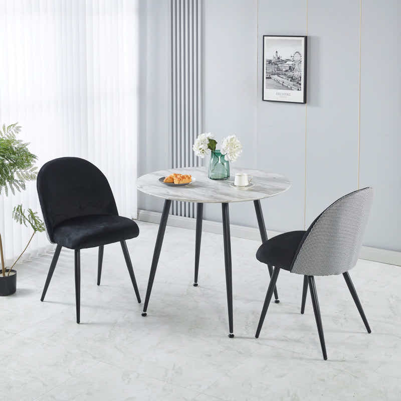 Fernando Round Dining Table with MDF Top - 90 cm