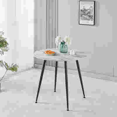 Fernando Round Dining Table with MDF Top - 90 cm