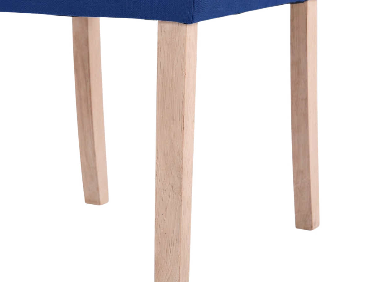 Natalie Linen Dining Chair Blue - Set of 2
