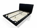 Priscilla PU Bed Frame Black - Queen