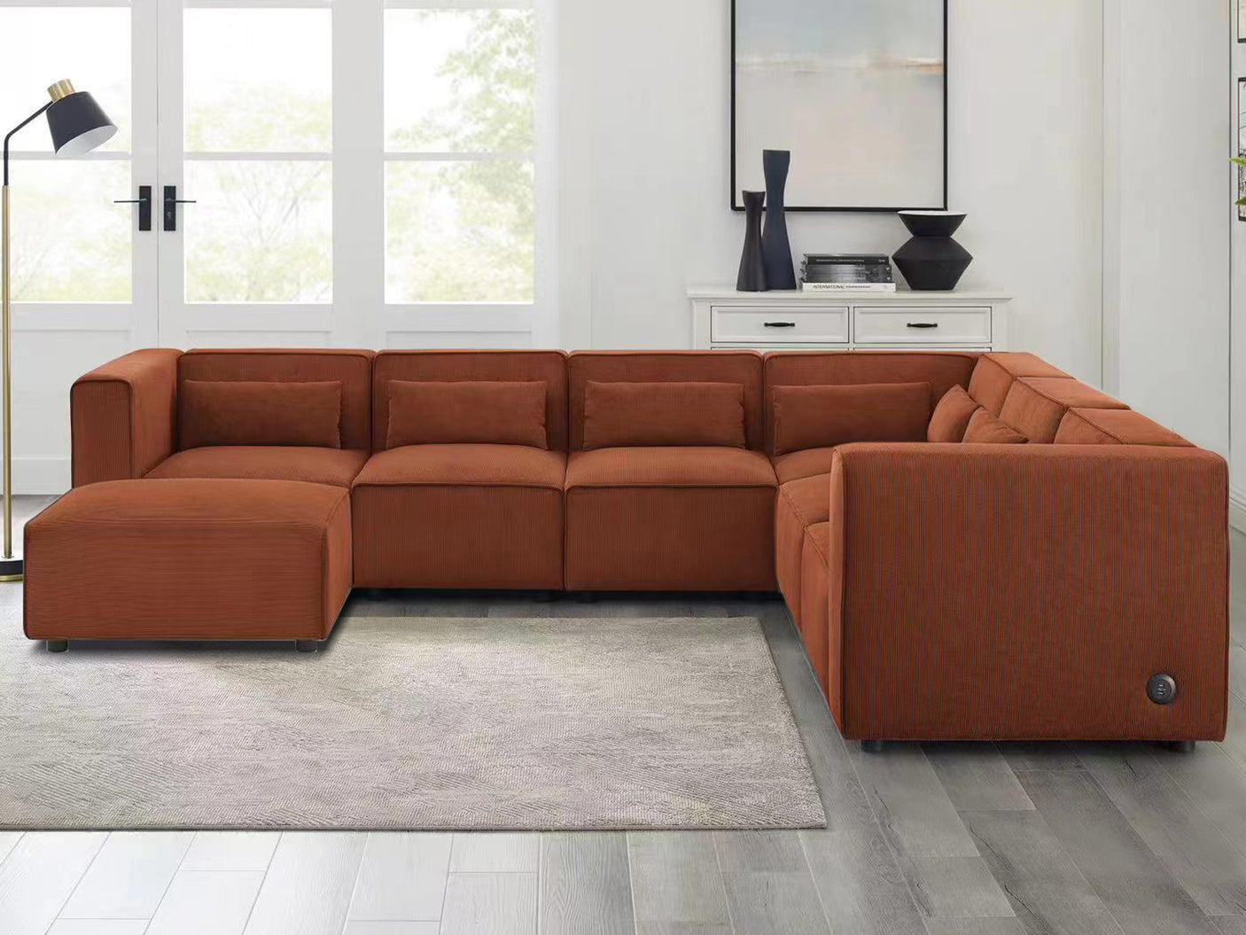 Xenia Modular Sofa Set orange