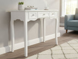 DS 3-Drawer Console Table - White