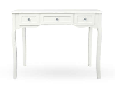 DS 3-Drawer Console Table - White