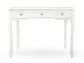 3-Drawer Console Table - White