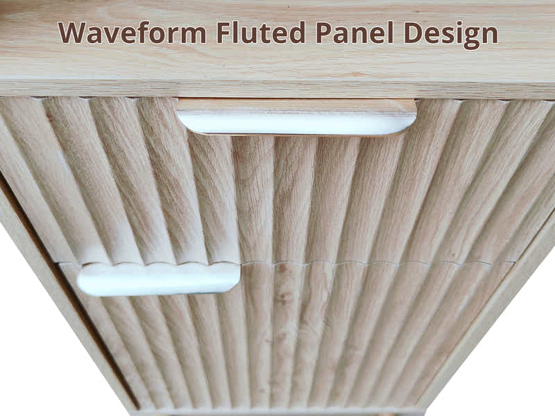 Bathroom Tower Cabinet - Oak