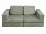 6-Piece Modular Kids Play Couch Set - Green