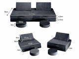 Kids 6-Piece Play Couch - Grey