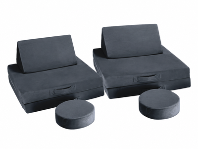 Kids 6-Piece Play Couch - Grey