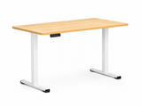 Height Adjustable Desk Set - Oak & White