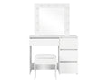 Ignited LED Dressing Table - White