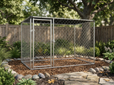 Dog Run With Shade Sail - 2.3m x 2.3m x 1.2m