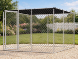 Dog Run with Shade Sail - 3m x 3m x 1.8m