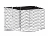Dog Run with Shade Sail - 3m x 3m x 1.8m