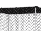 Dog Run with Shade Sail - 3m x 3m x 1.8m