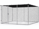 Dog Run With Shade Sail - 4m x 2.3m x 1.8m
