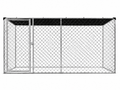 Dog Run With Shade Sail - 4m x 2.3m x 1.8m