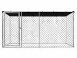 Dog Run With Shade Sail - 4m x 2.3m x 1.8m