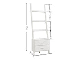 Hollow Core ladder Bookcase - White