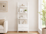 Hollow Core ladder Bookcase - White