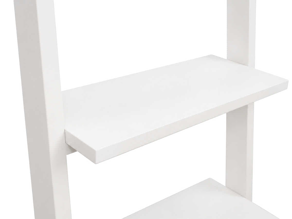 Hollow Core ladder Bookcase - White