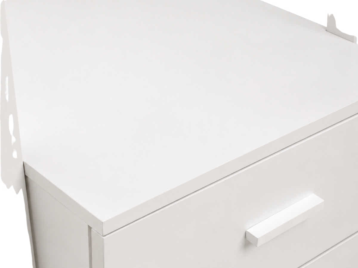 Hollow Core ladder Bookcase - White