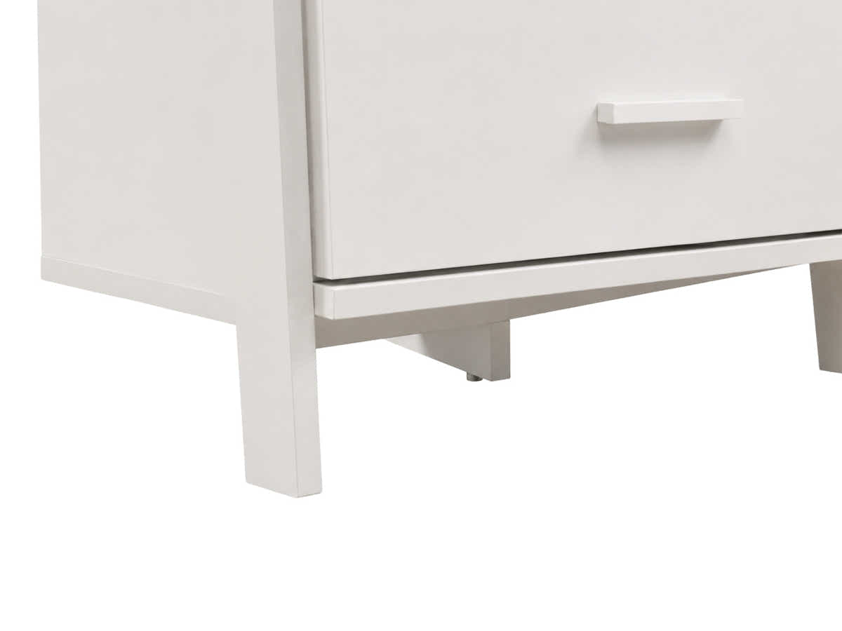 Hollow Core ladder Bookcase - White